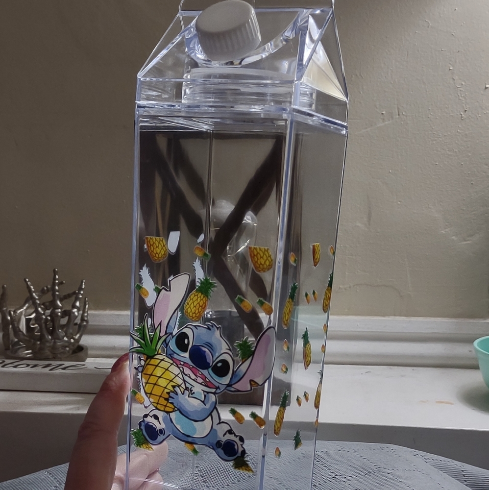 Stitch pineapple milk carton tumbler